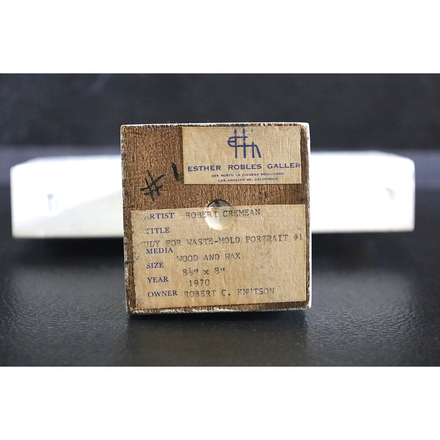 A very nice little 1970s sculpture study by American artist Robert Cremean.

Born in Toledo, OH in 1932, Robert Cremean studied at Alfred University, and the Cranbrook Academy of Art.  He also studied under in Italy, under a Fulbright scholarship.