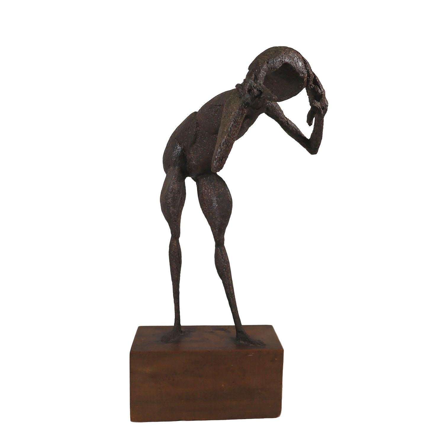 Frau trocknet Haare (Amerikanische Moderne), Sculpture, von Robert Cremean