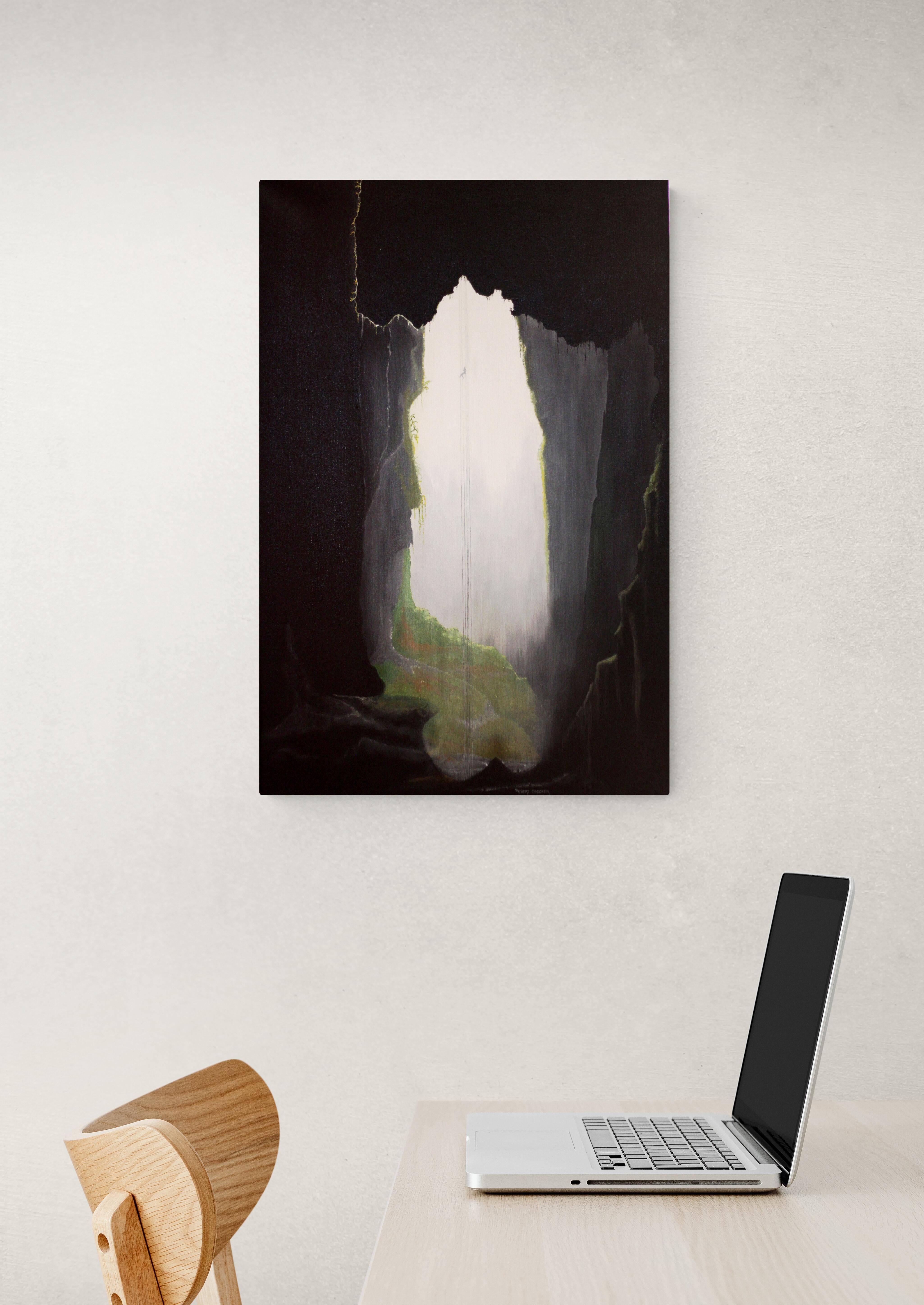 Descend, Original Signed Contemporary Landscape Painting For Sale 6