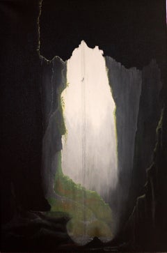 Descend, Original Signed Contemporary Landscape Painting