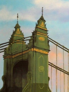 Hammersmith Bridge, dipinto originale in acrilico, 2018