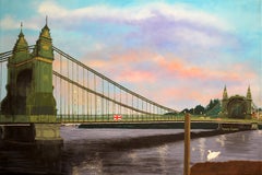 Hammersmith Bridge, Original Acrylic Painting, 2018