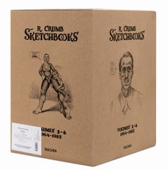 Robert Crumb, Carnets de croquis 1964-1982 avec une estampe signée « Gurls ! » « Le sexe ! »