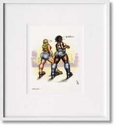 Robert Crumb, Carnets de croquis 1964-1982 avec une estampe signée « Gurls ! » « Le sexe ! »
