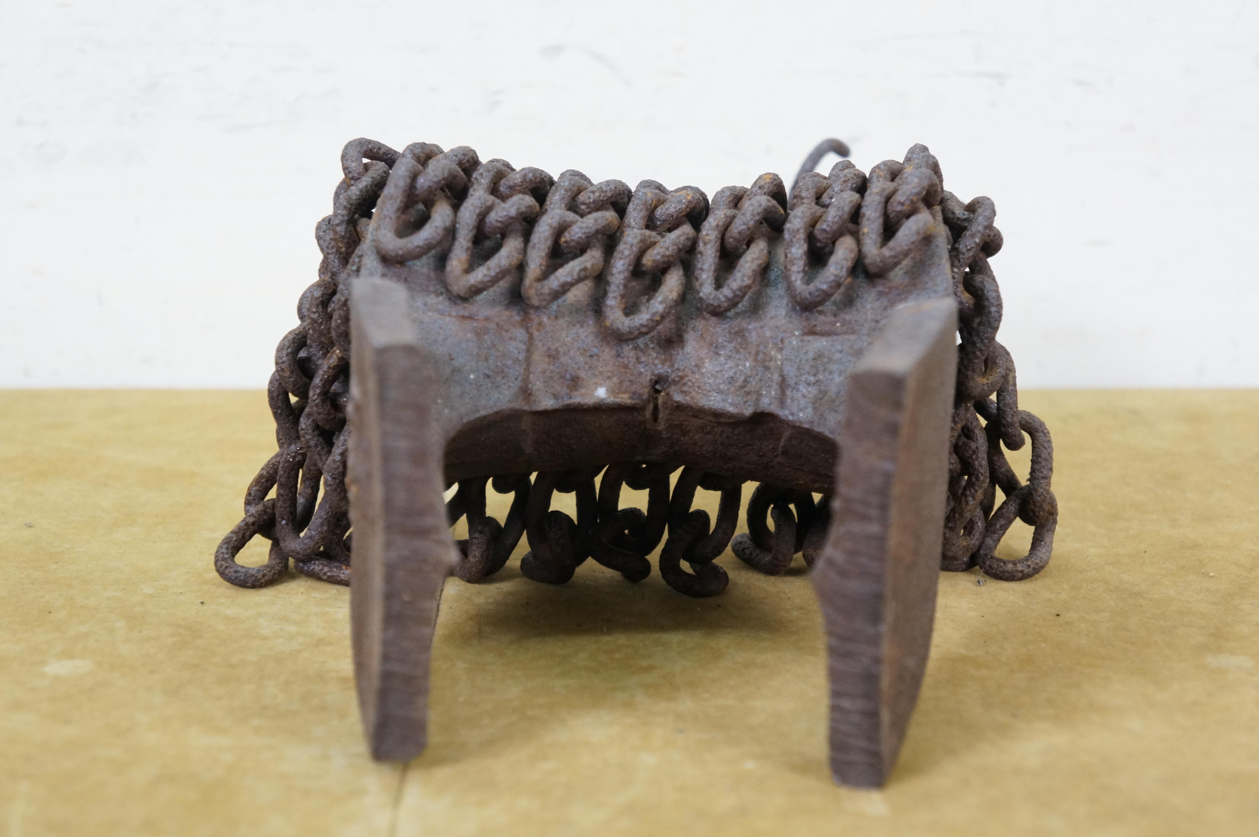 Robert Cumpston Industrial Iron Modern Art Llama Sculpture Statue 12