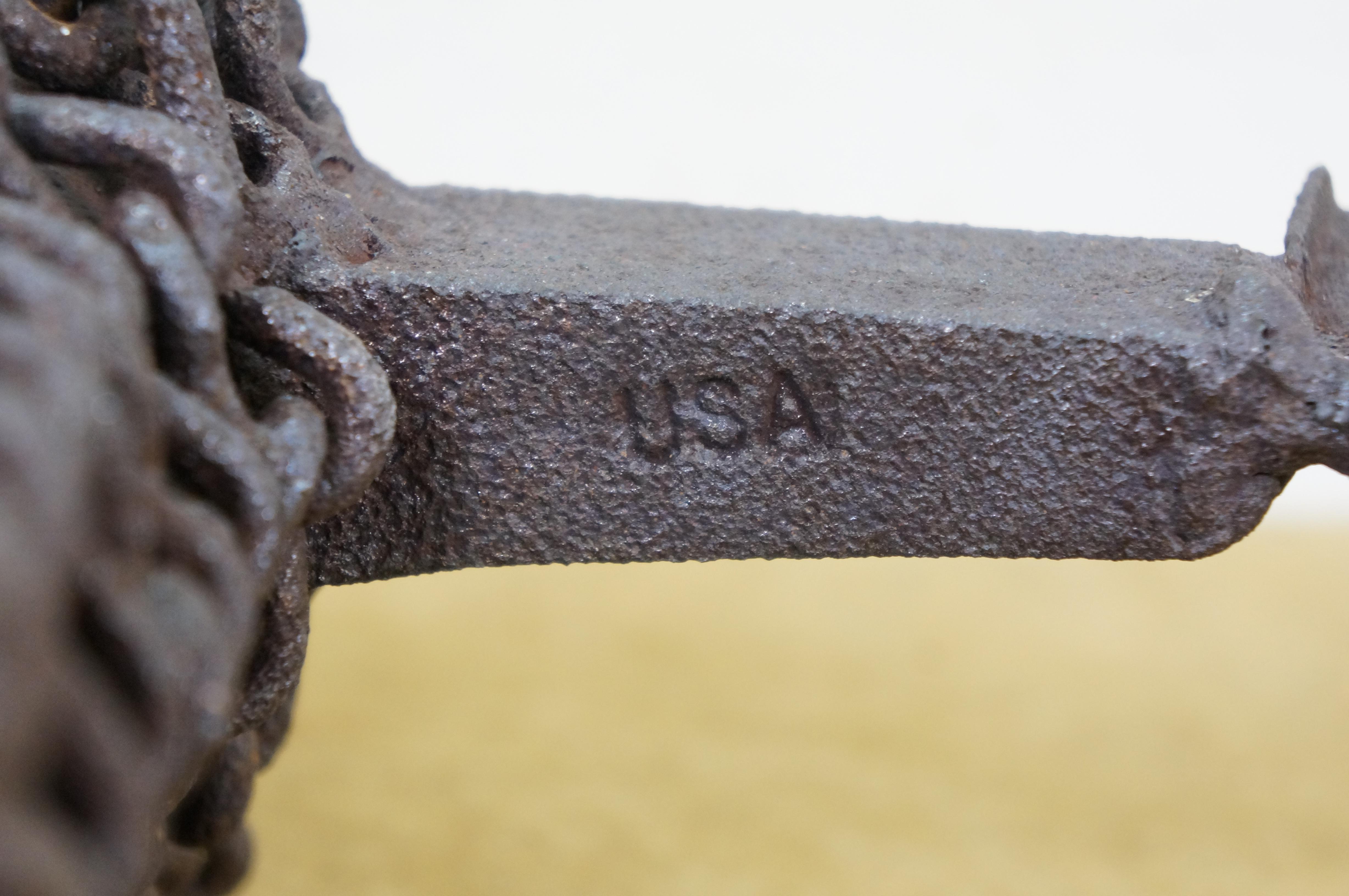 Robert Cumpston Industrial Iron Modern Art Llama Sculpture Statue 12