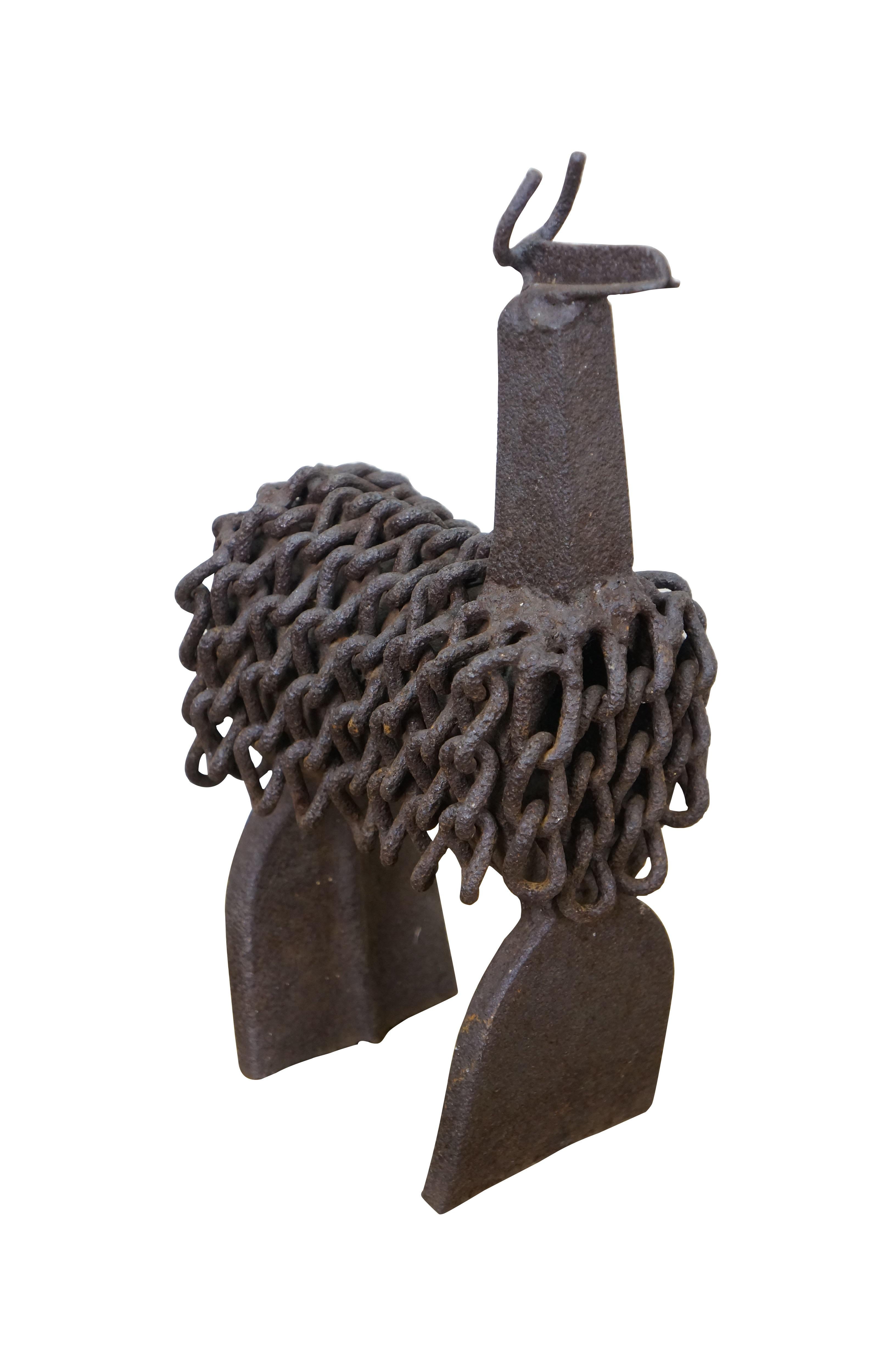 Industriale Robert Cumpston Industrial Iron Modern Art Llama Sculpture Statue 12