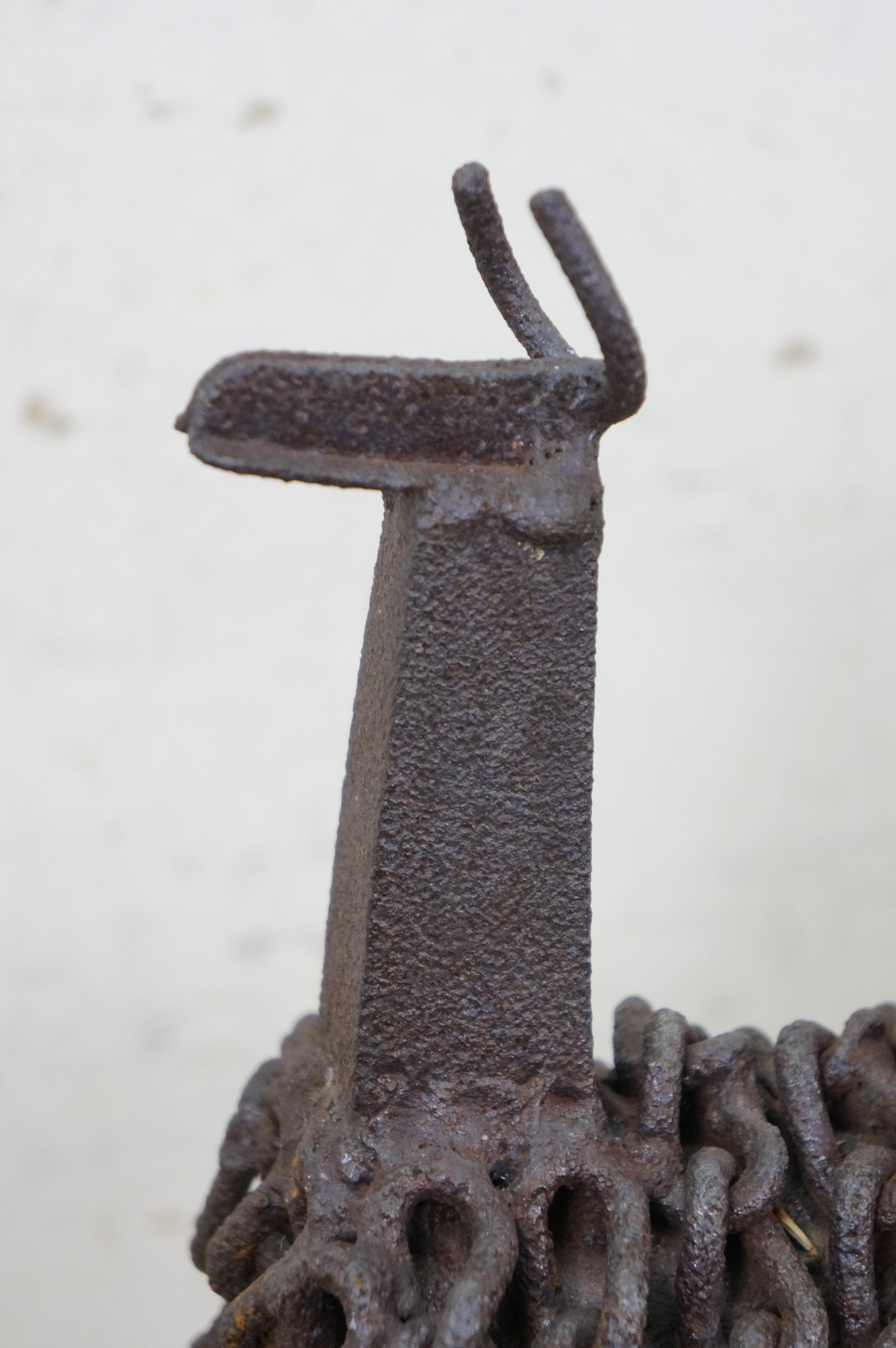 XX secolo Robert Cumpston Industrial Iron Modern Art Llama Sculpture Statue 12
