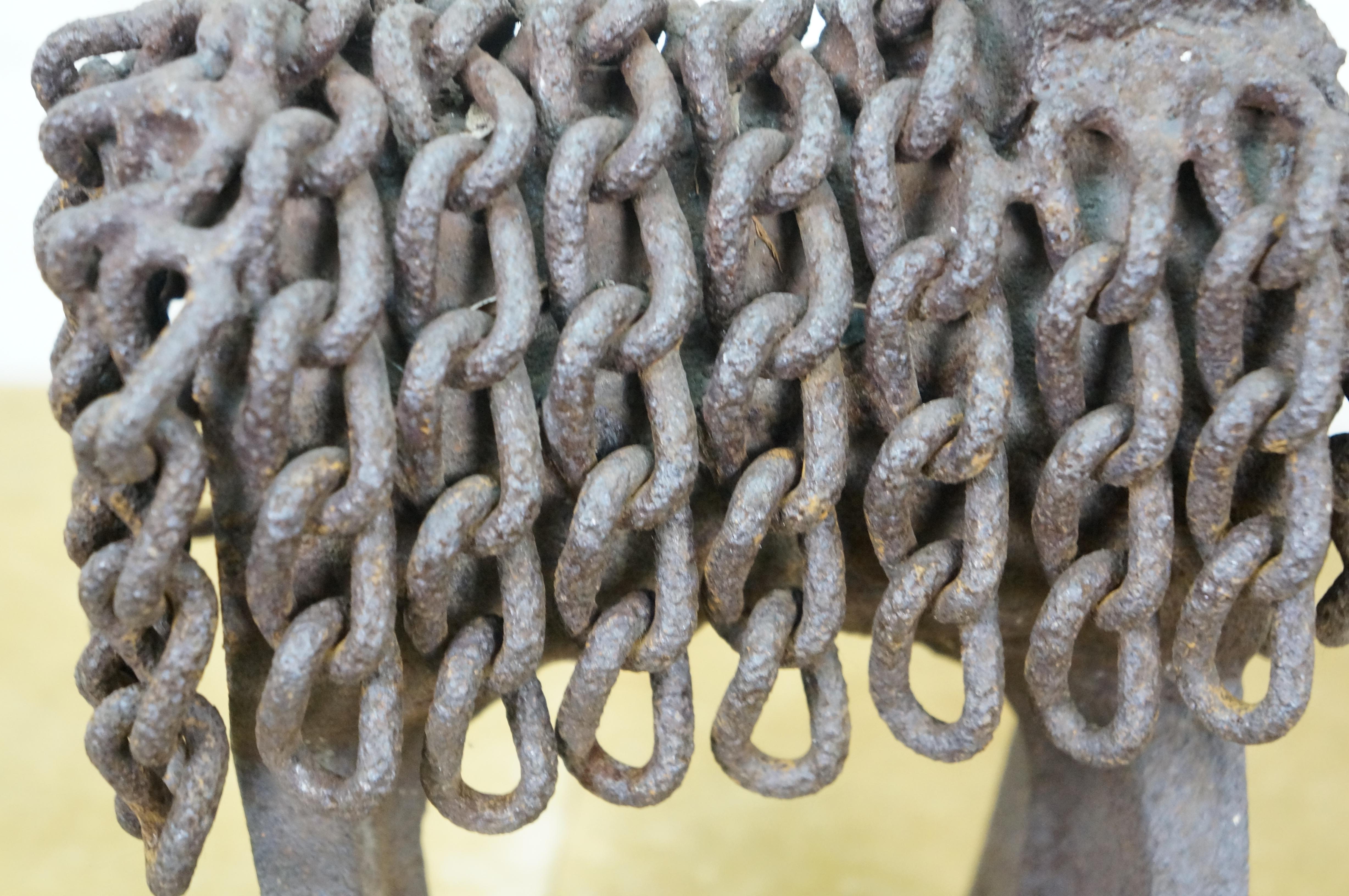 Robert Cumpston Industrial Iron Modern Art Llama Sculpture Statue 12