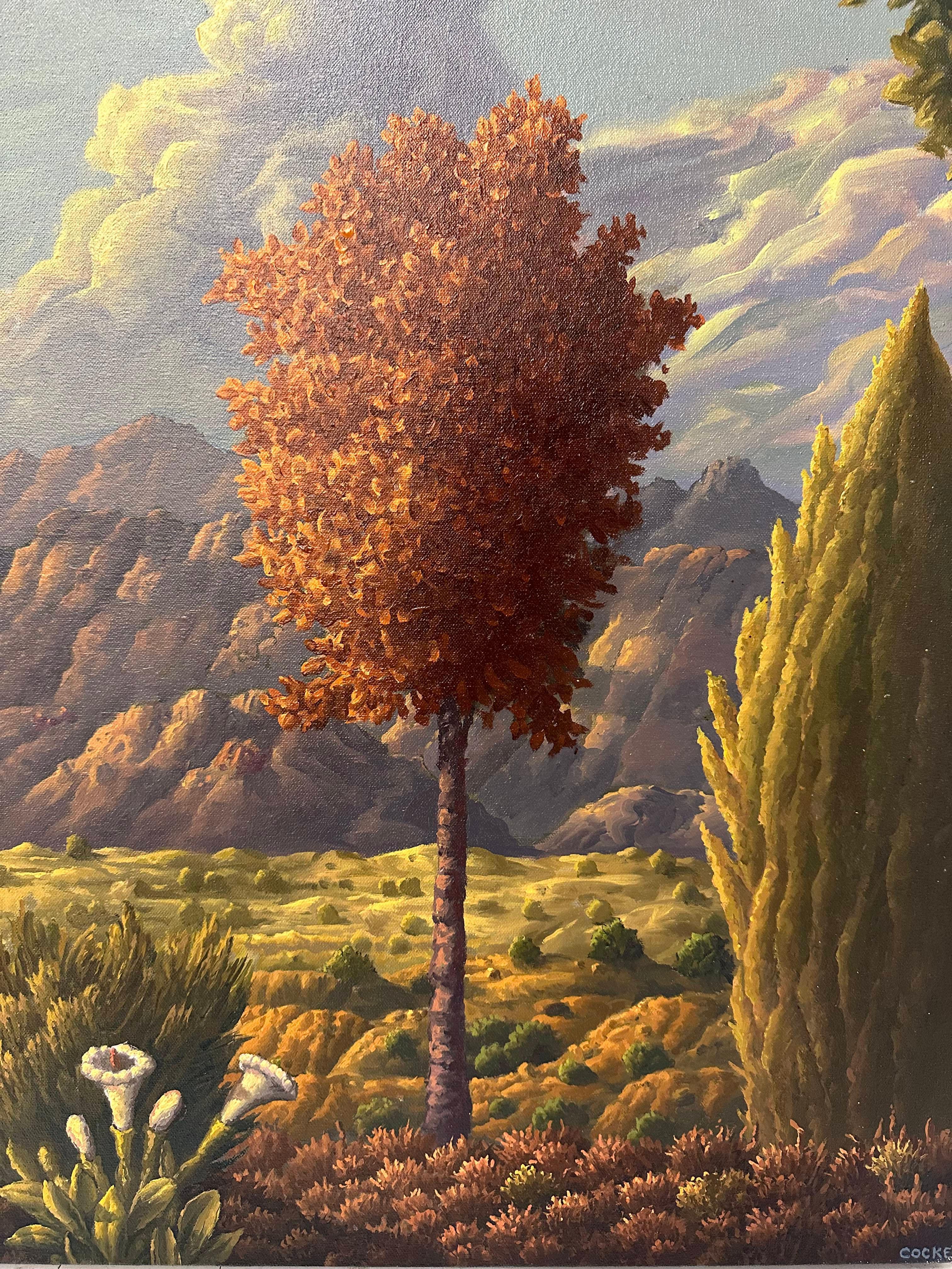 Il mio Eden - Landscape Painting Nero di Robert D. Cocke