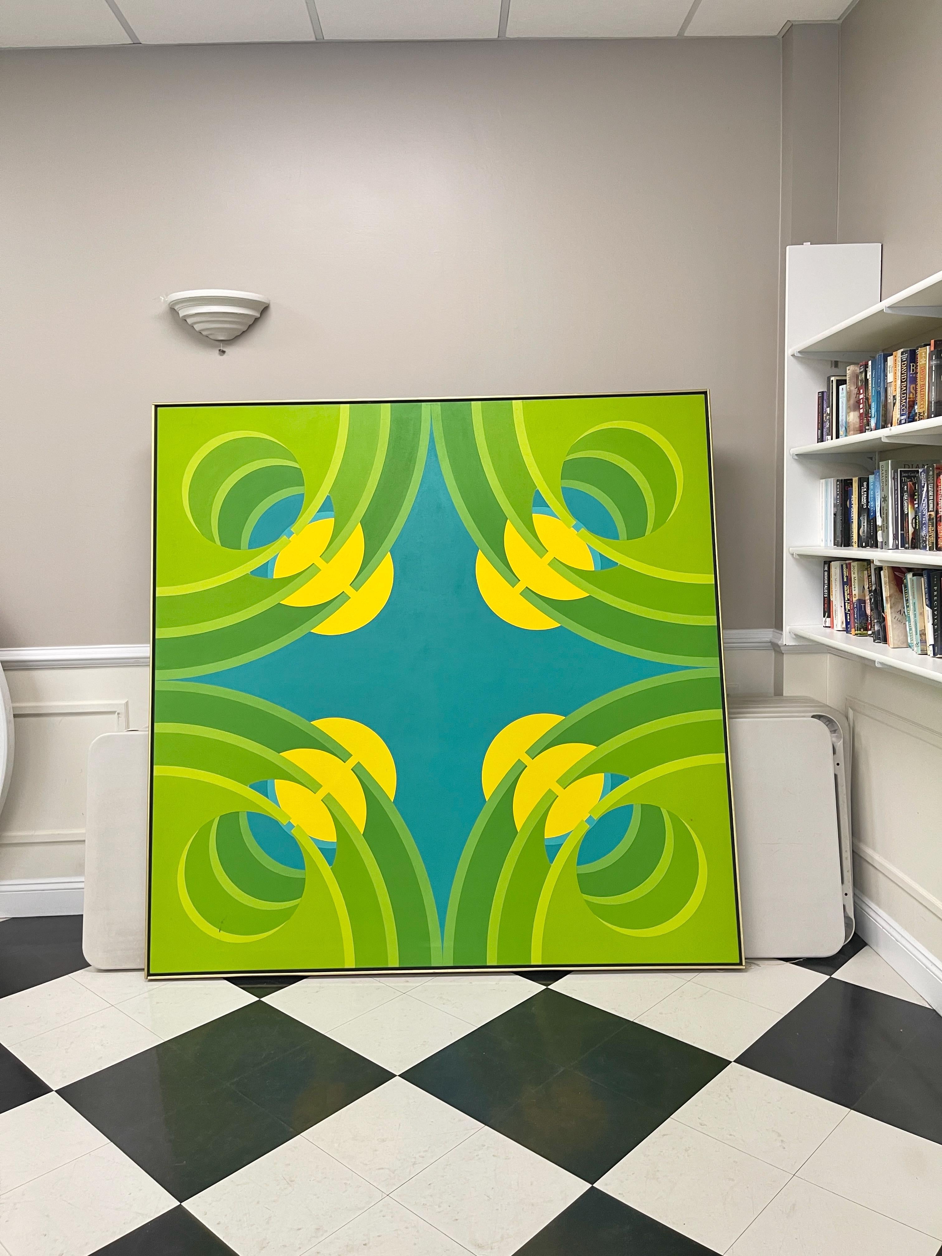 Robert D. H. Bidner, 1930-1983, Six Foot Square In Good Condition For Sale In Hanover, MA