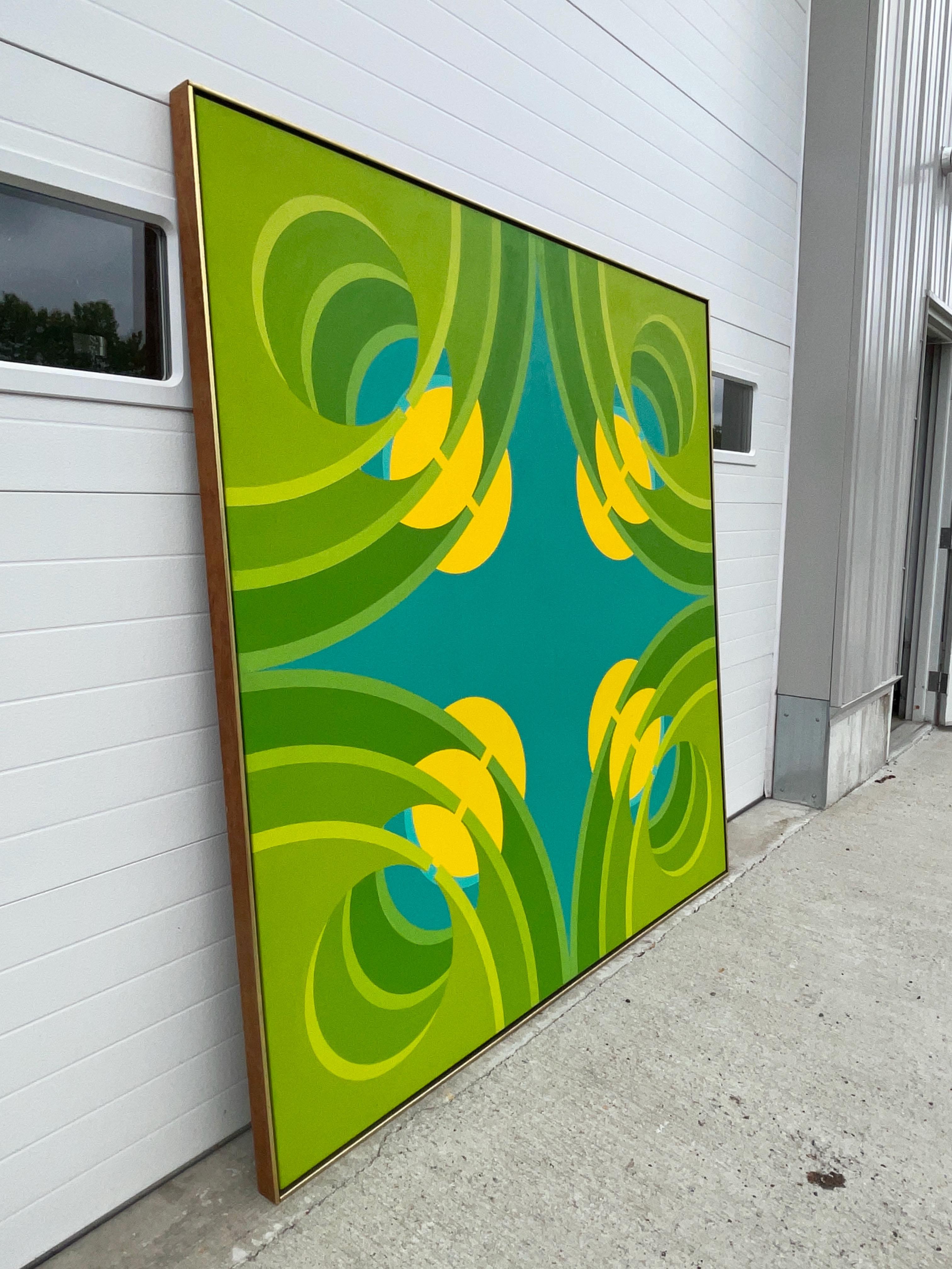 Masonite Robert D. H. Bidner, 1930-1983, Six Foot Square For Sale