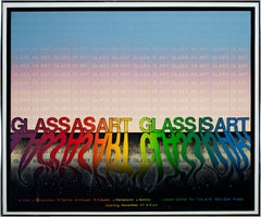 Vintage 'Glass as Art, Glass is Art' original serigraph poster signed by Robert Danner