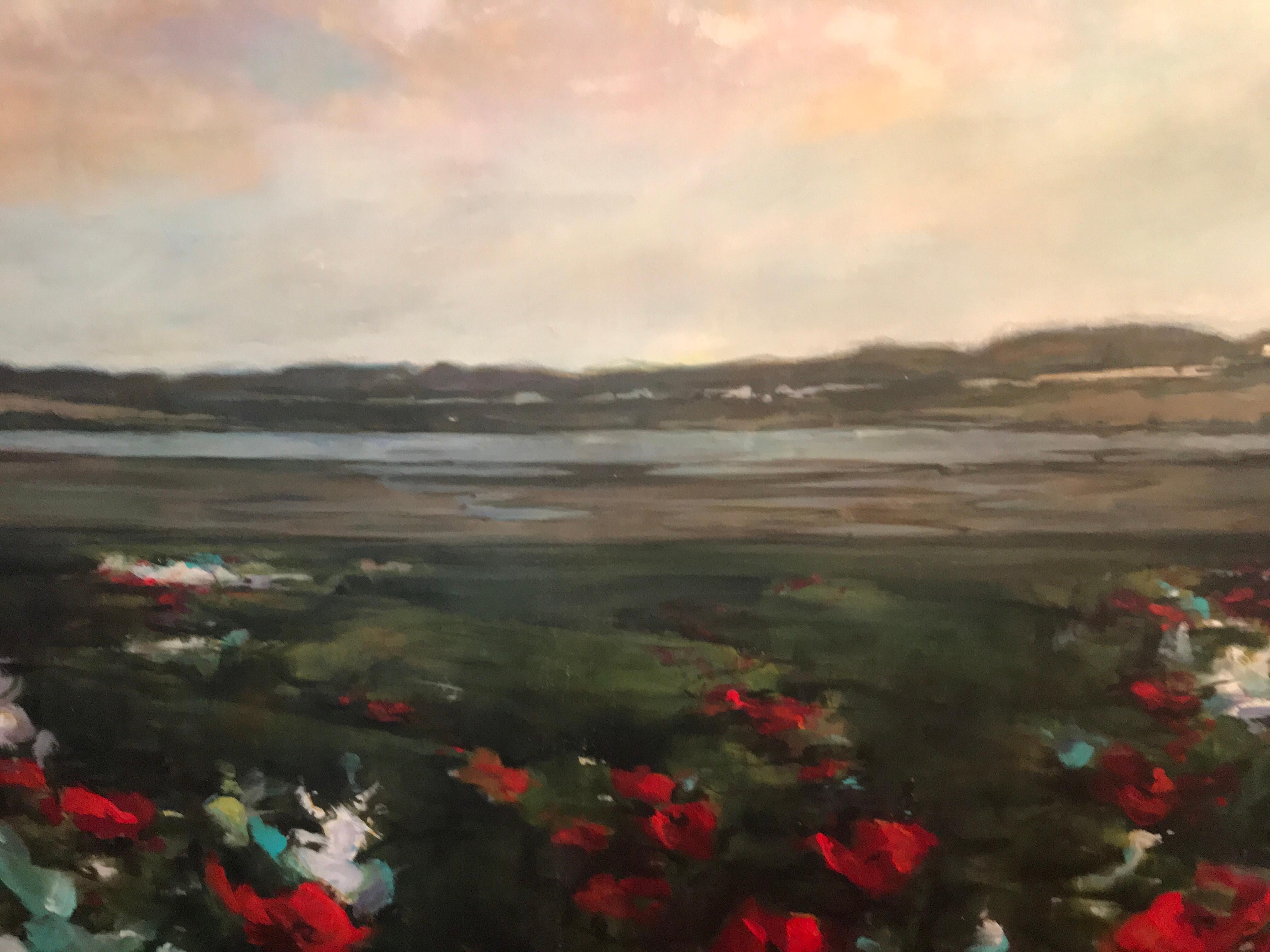 “Sagg Pond, Sagaponack” - Painting by Robert Dash