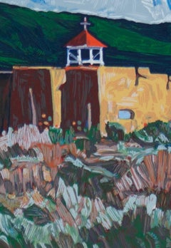 Suite of four Churches of New Mexico original serigraphs by Robert Daughters