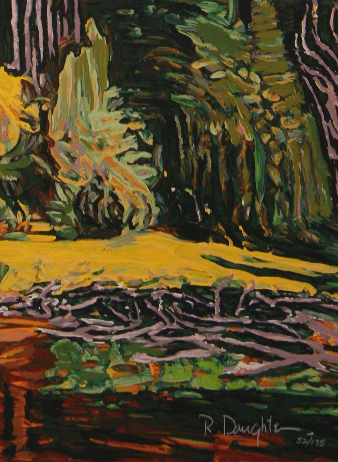 Fall Gold original limited edition serigraph by Robert Daughters For Sale 2