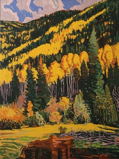 Fall Gold original limited edition serigraph by Robert Daughters