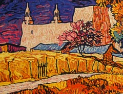 Las Trampas original serigraph by Robert Daughters