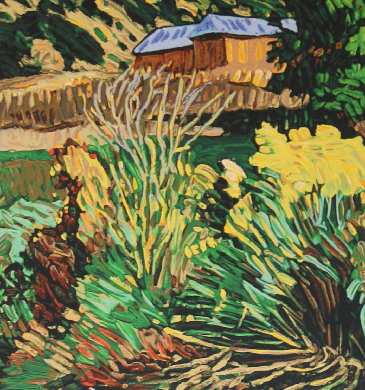 Mountain Pastoral original hand pulled limited ed. serigraph by Robert Daughters 2