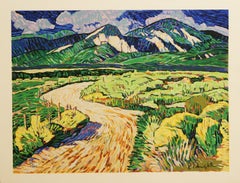 Sangre de Christos hand-pulled serigraph by Robert Daughters