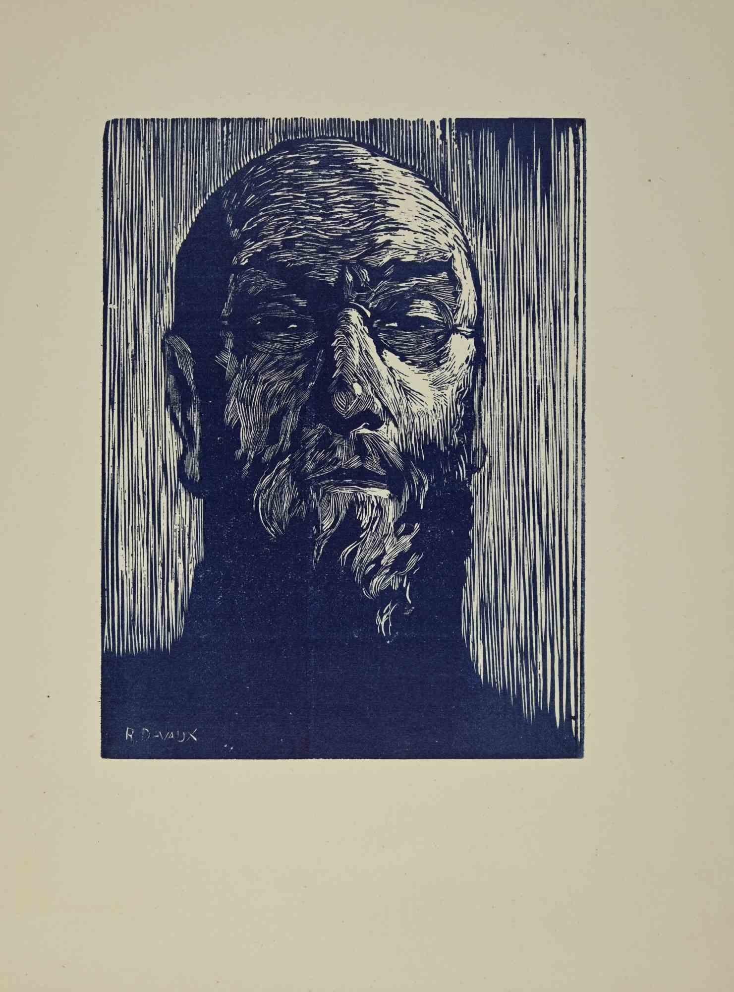 The Portrait is a print realized by Robert Davaux, in the early 20th century.

Signed on the plate, on the lower left margin.

Woodcut on paper.

Good conditions.