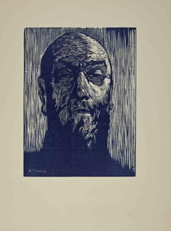 The Portrait - Gravure sur bois de The Robert The - Début du 20e siècle