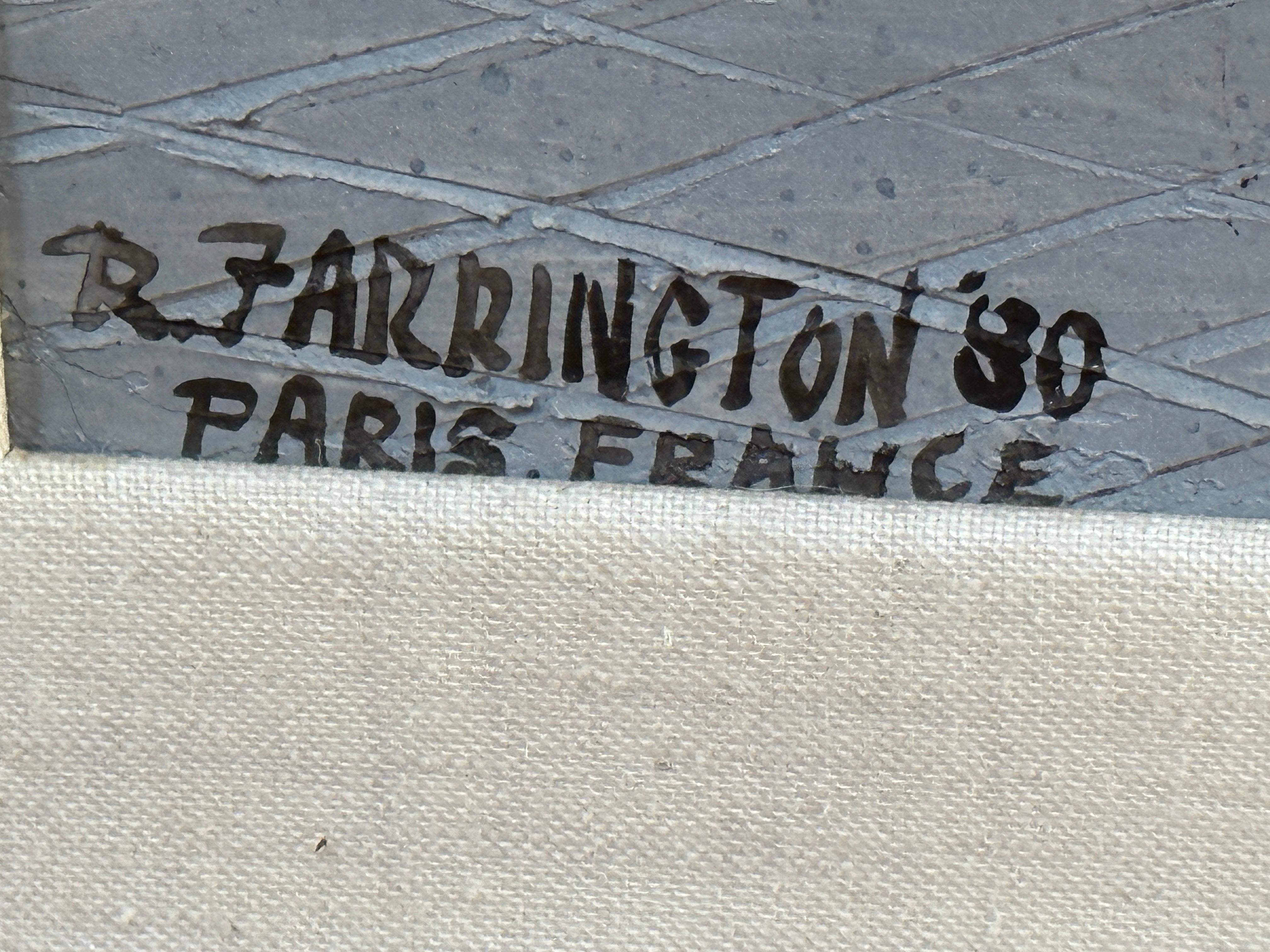 „Parisian Street“, Stadtlandschaft, Öl auf Leinwand von Robert Farrington im Angebot 12
