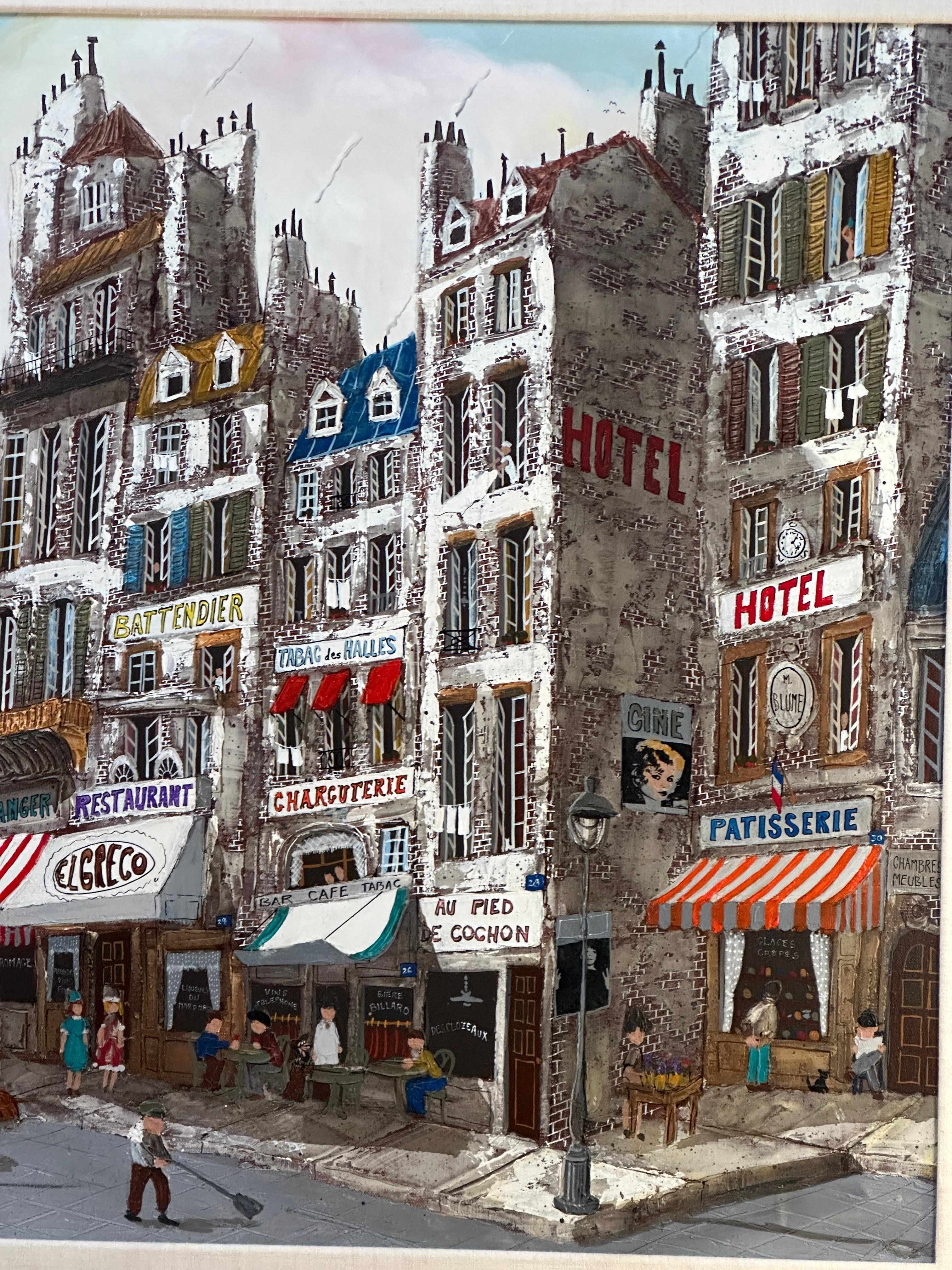 french painter parisian street scenes