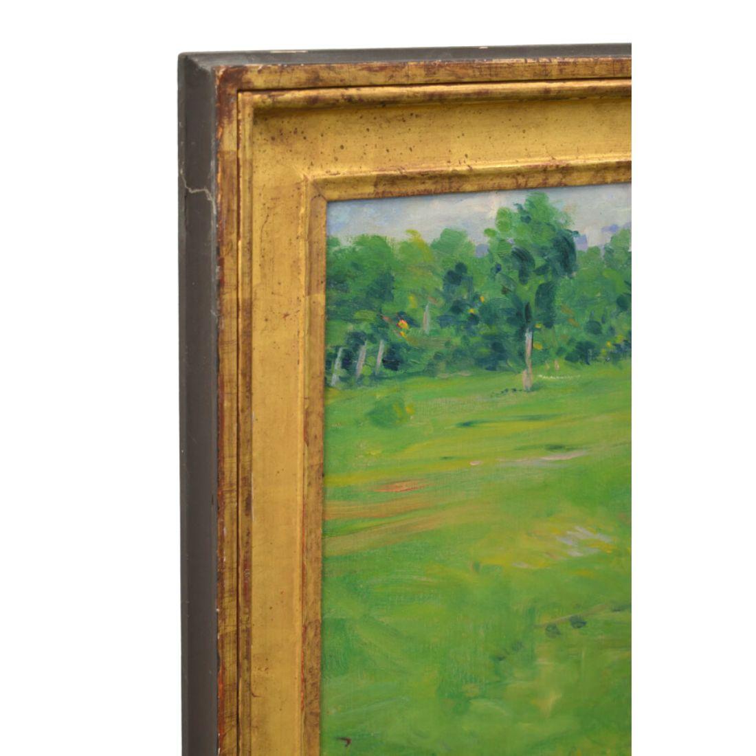 Robert David Gauley Gerahmte Landschaftsmalerei im Zustand „Gut“ im Angebot in Locust Valley, NY