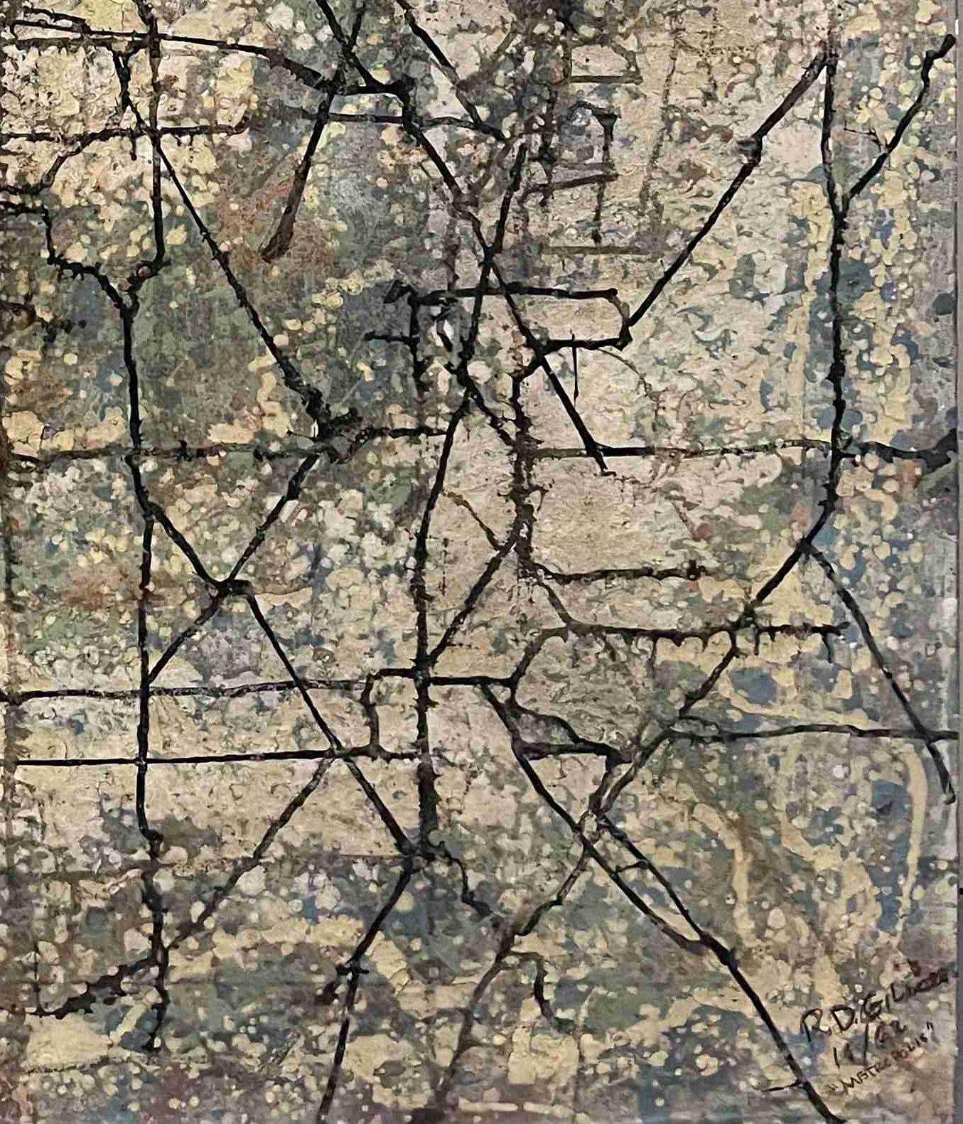 Bedeutendes frühes Gemälde des Künstlers Robert Gilmore aus Spokane, WA, mit dem Titel Metropolis im Angebot 1