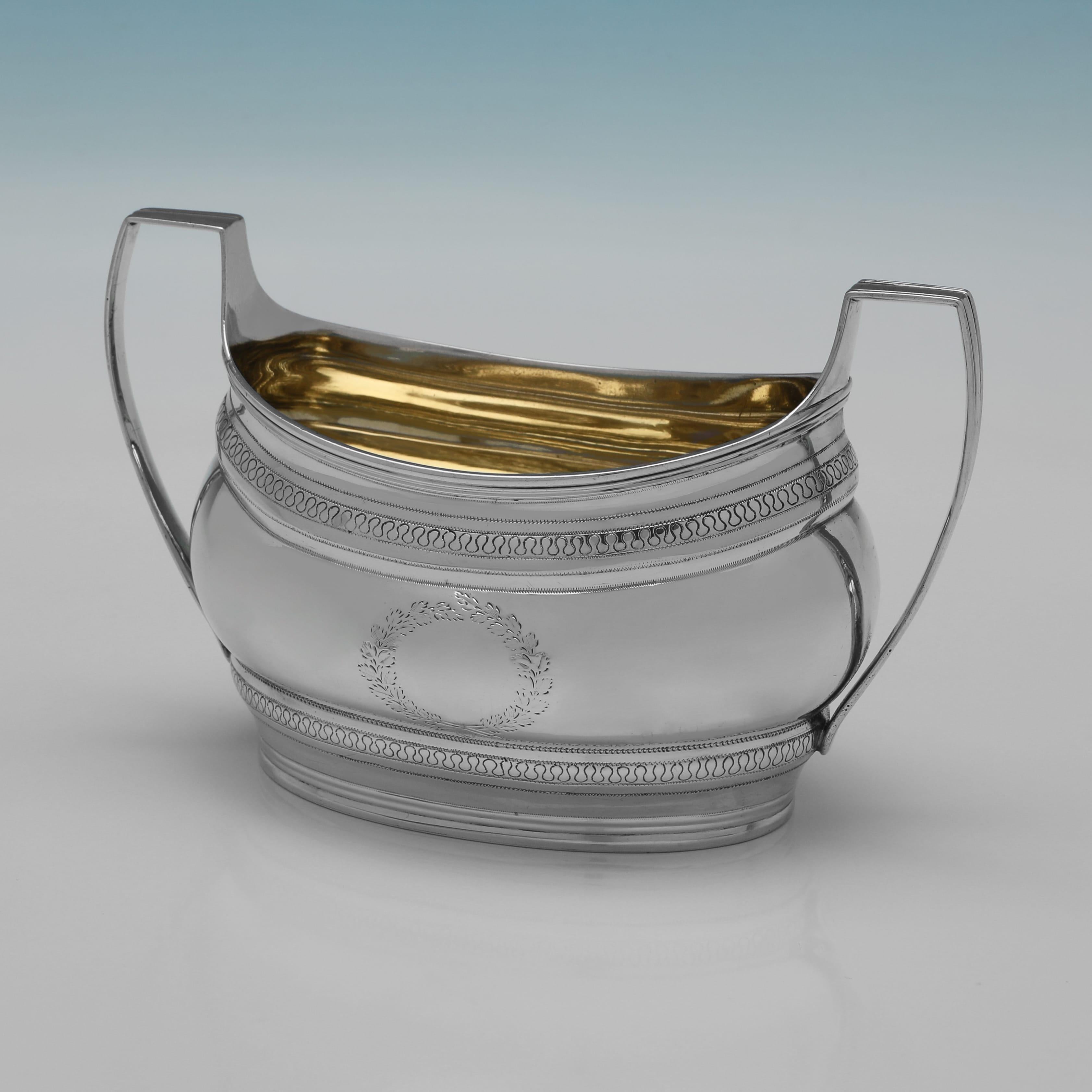 Argento 925 Robert & David Hennell III Set da tè in argento sterling con marchio 1799 in vendita