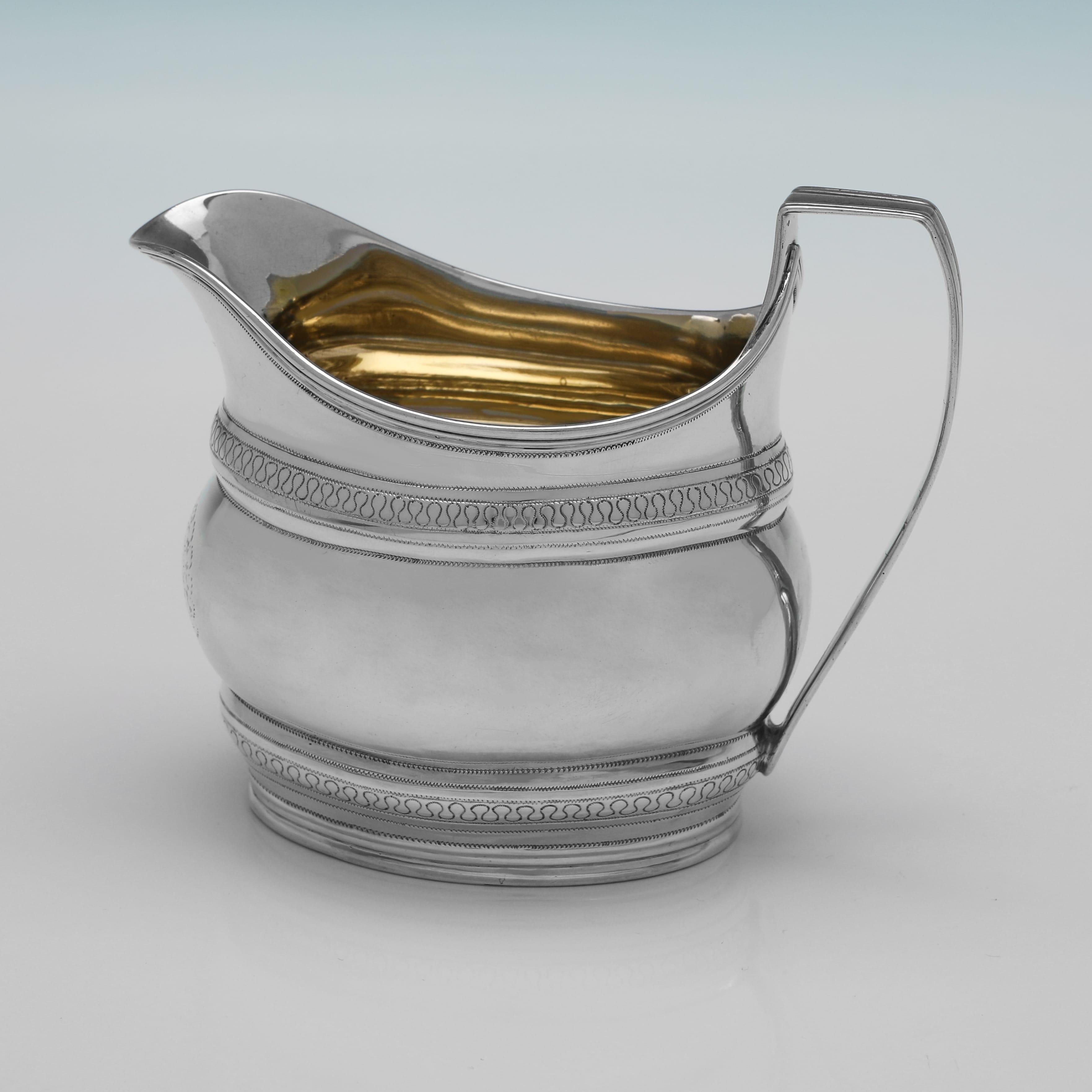 Robert & David Hennell III Set da tè in argento sterling con marchio 1799 in vendita 1