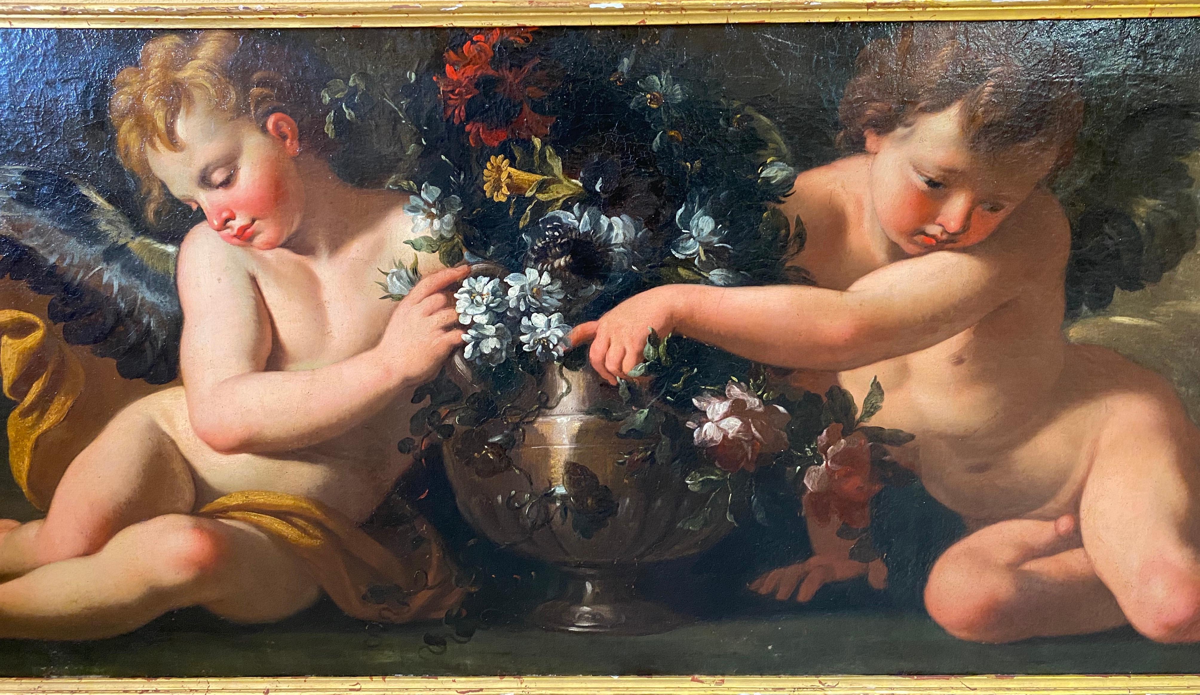 Two Exceptional Italian 18th Century Still-Life Paintings by Robert de Longe 1