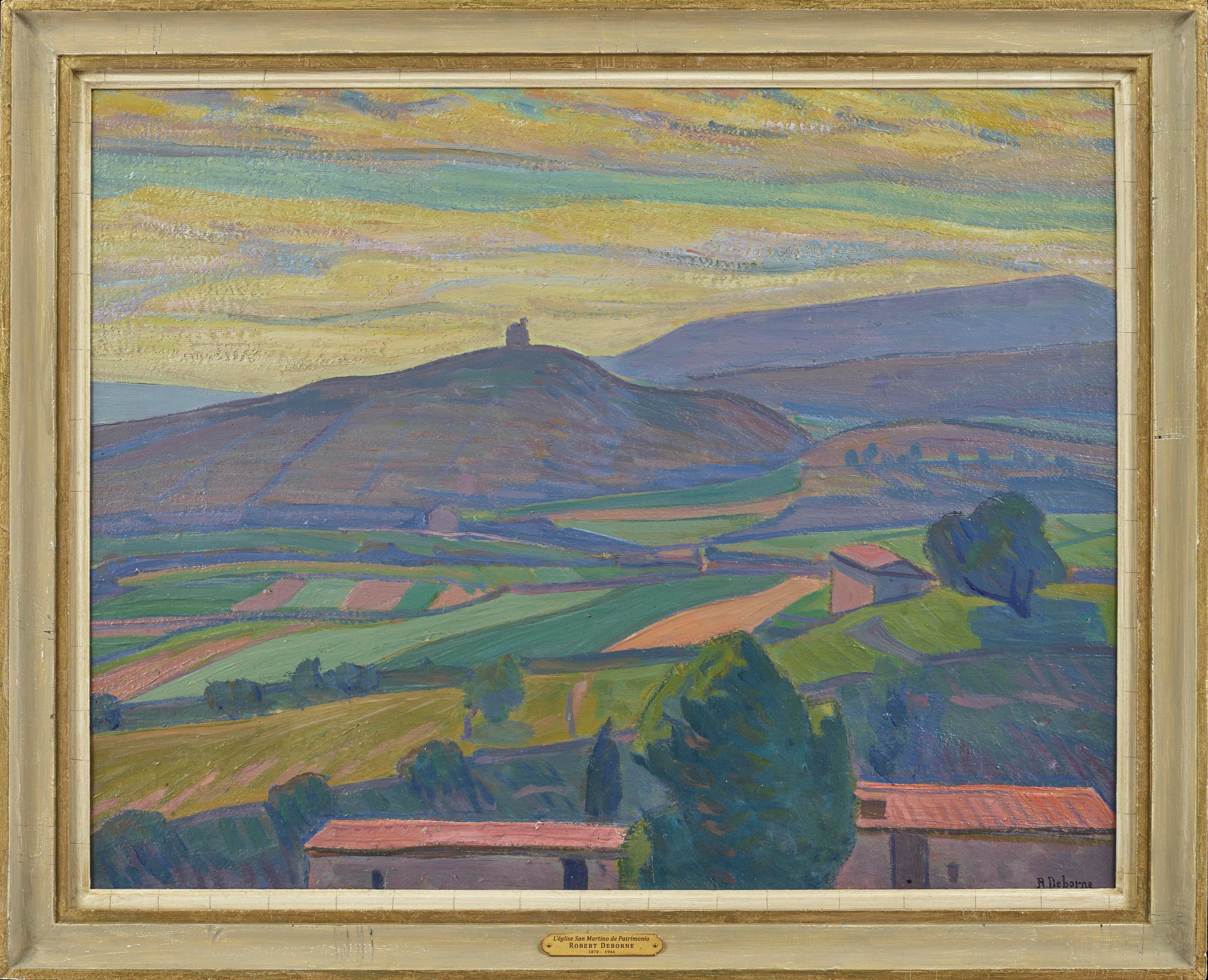 Landscape Painting Robert Deborne - La Tour St Martin, par rapport au Ciel (St Martin
s Tower against the Sky)