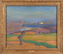 Paysage du Viviers, French Post-Impressionist Oil Painting