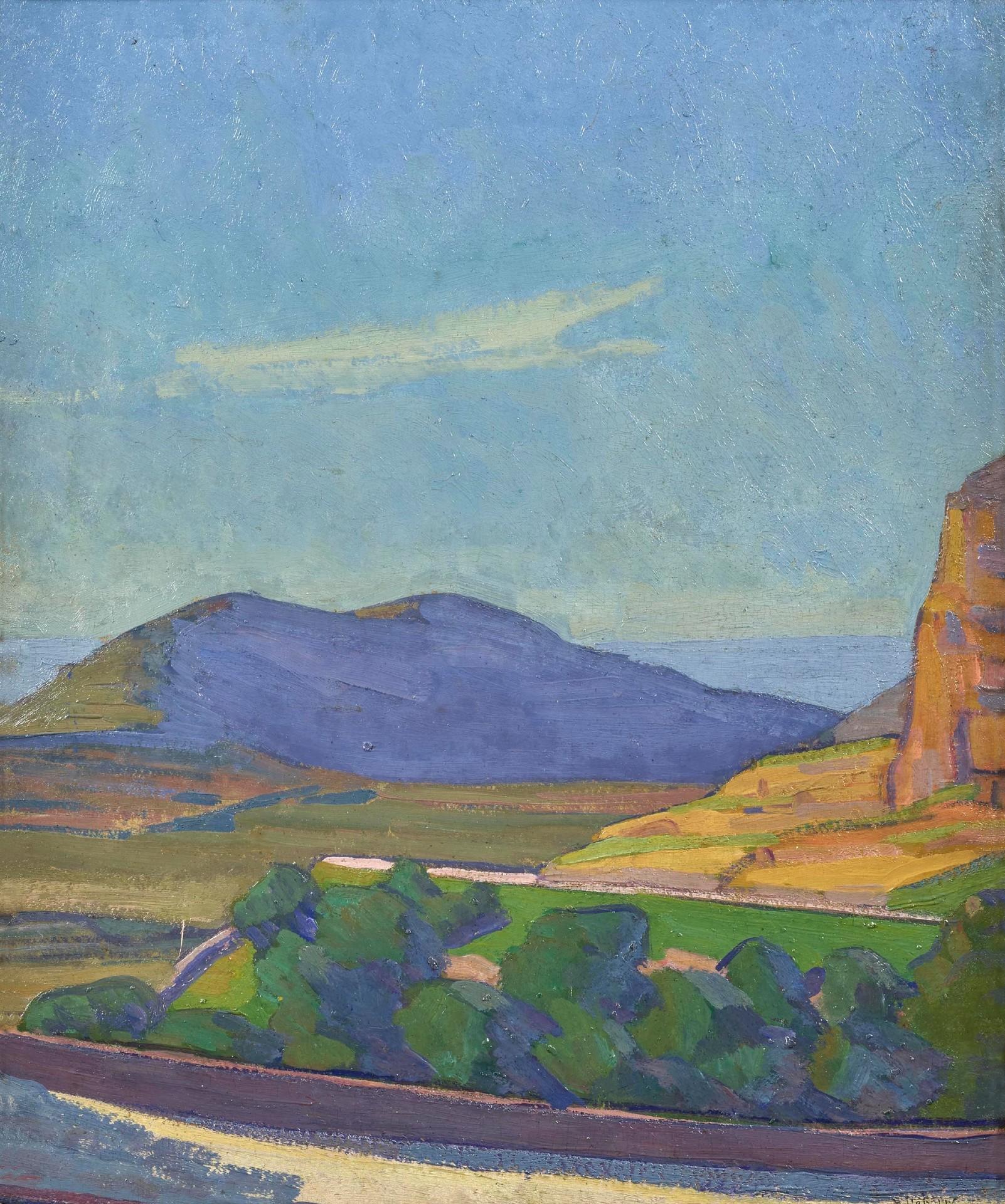 Route de Montagne - Painting by Robert Deborne