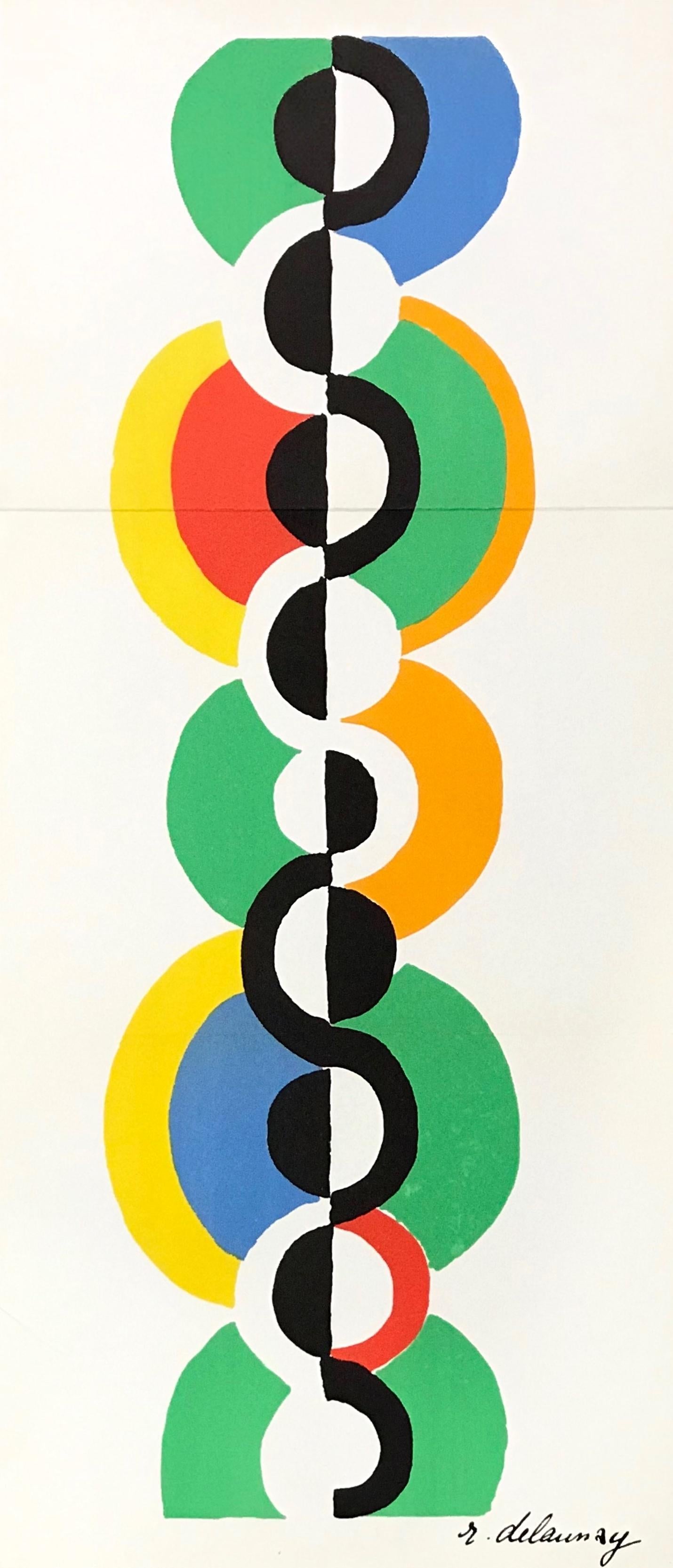 Medium: lithograph. Published in Paris in 1973 by Jacques Damase as a special loose insert for a rare exhibition catalogue. Size: 31 x 13 3/4 inches (795 x 350 mm). Signed in the plate (not by hand). 

Condition: This lithograph was issued as a