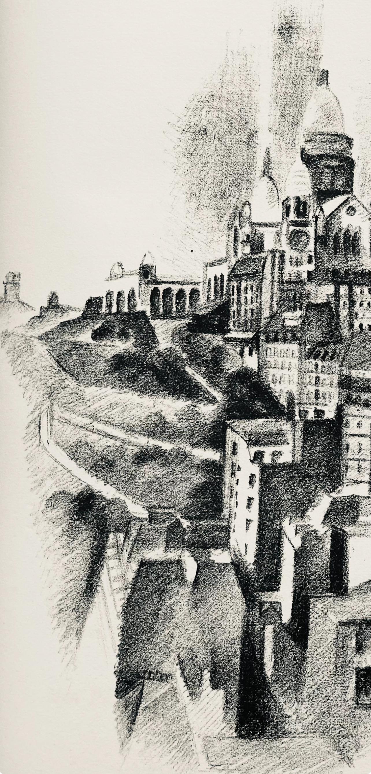 Delaunay, La butte Montmartre et le Sacre-Cœur (H 720-728), Allo! Paris! (after) For Sale 1