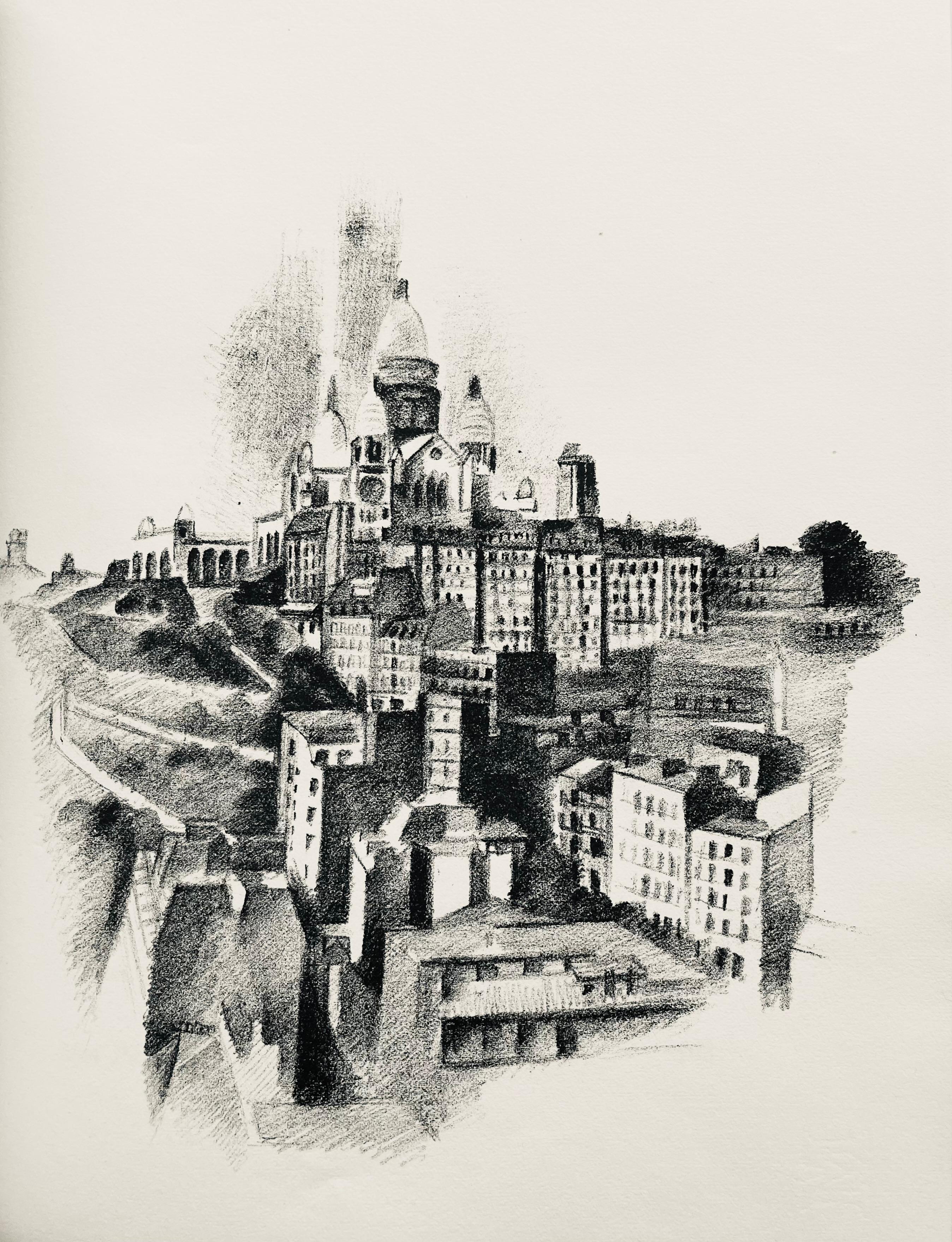 Delaunay, La butte Montmartre et le Sacre-Cœur (H 720-728), Allo! Paris! (after) For Sale 2