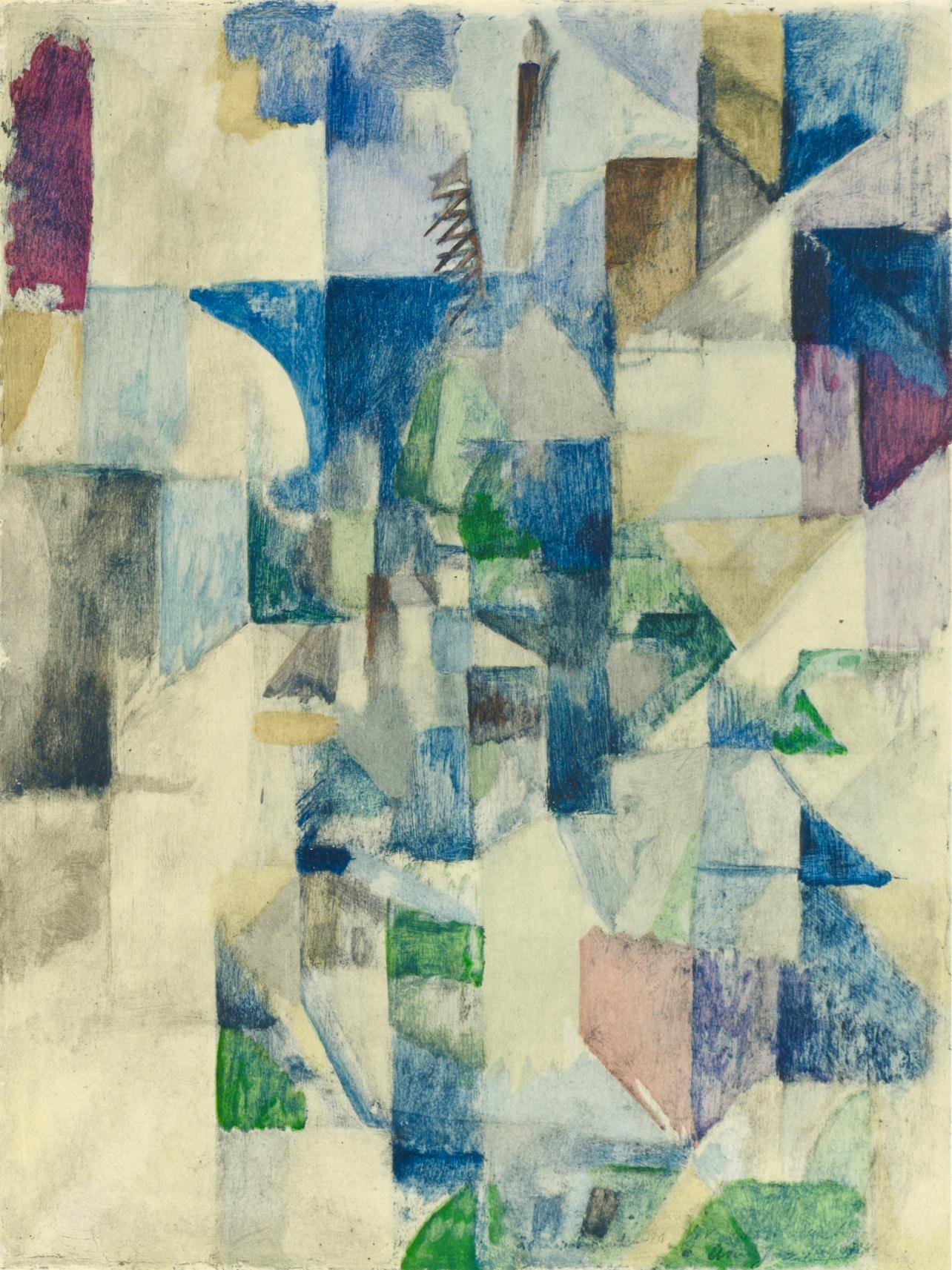 Robert Delaunay Abstract Print - Delaunay, La fenetre No. 2, XXe Siècle (after)