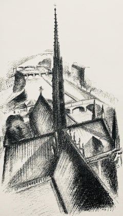 Used Delaunay, La flèche de Notre-Dame (Habasque 720-728), Allo! Paris! (after)