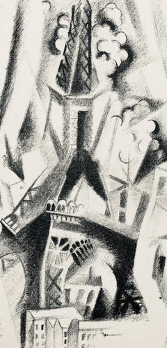 Delaunay, La Tour aux Rideaux (Habasque 720-728), Allo! Paris! (after)