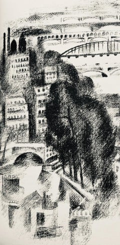 Delaunay, Ponts et passerelle de Passy (Habasque 720-728), Allo! Paris! (after)
