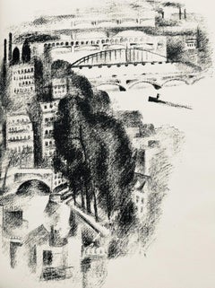 Delaunay, Ponts et passerelle de Passy (Habasque 720-728), Allo! Paris! (after)
