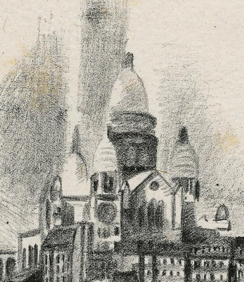 La butte de Montmartre et le Sacre-Couer (Sacre Coeur from a Distance) - Print by Robert Delaunay