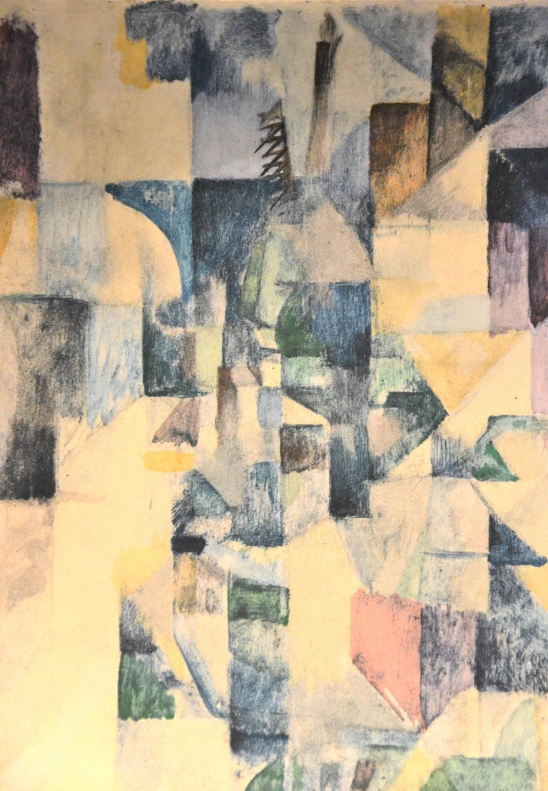 Robert Delaunay La Fenetre N 2 Original Stencil By R Delaunay 1957 For Sale At 1stdibs