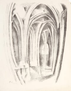 Saint-Severin, Impressionist Lithograph by Robert Delaunay