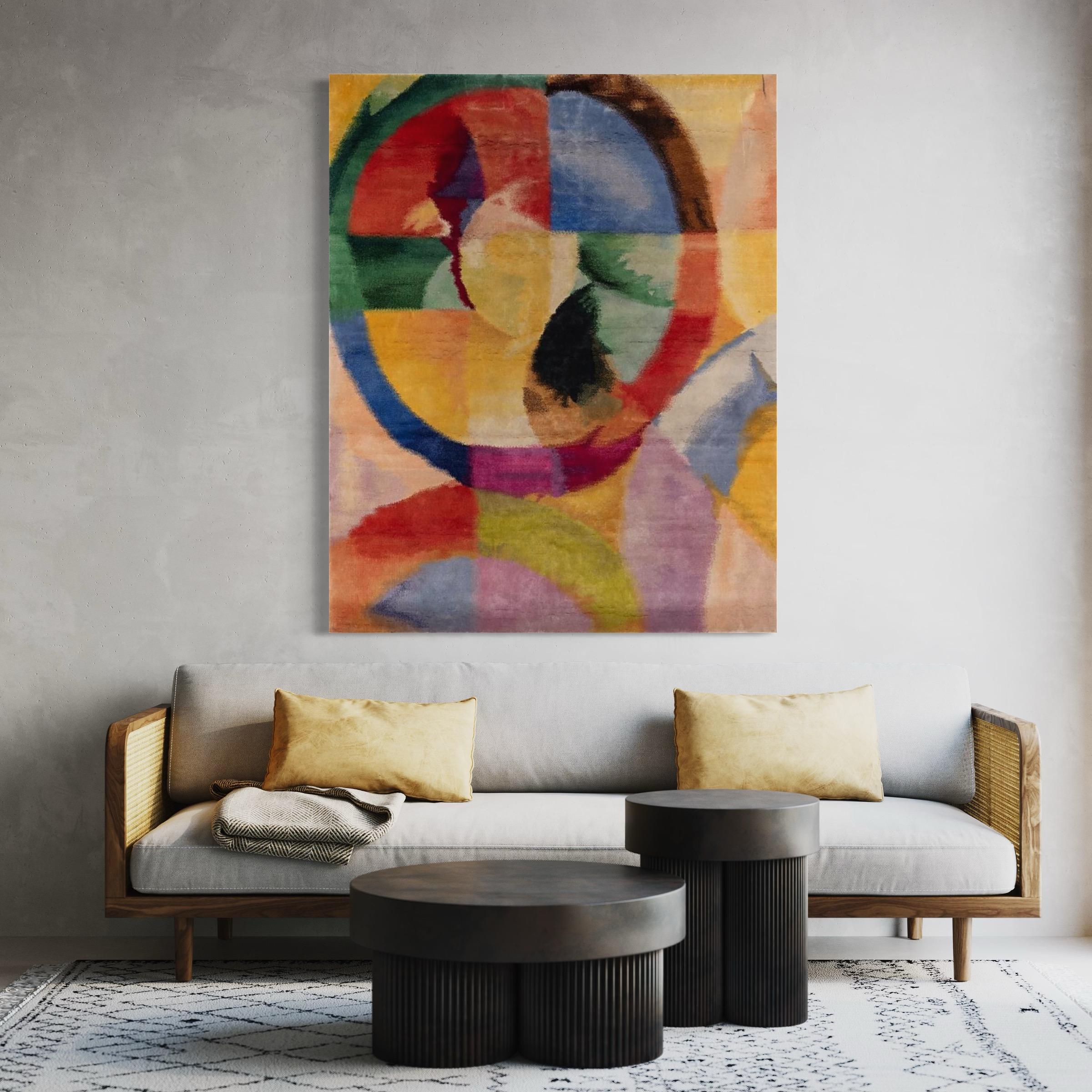 Soleil n.1. di Robert Delaunay, 1980 ca, Arazzo in lana di seta tessuto su tela 1