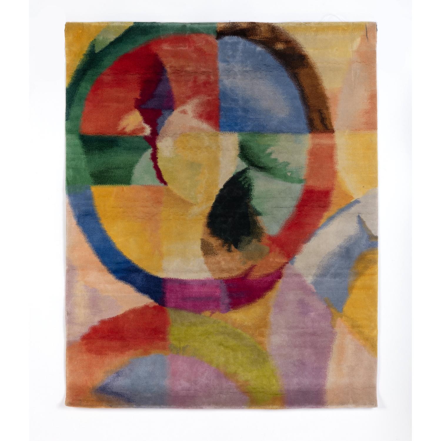 Soleil n.1. di Robert Delaunay, 1980 ca, Arazzo in lana di seta tessuto su tela 5
