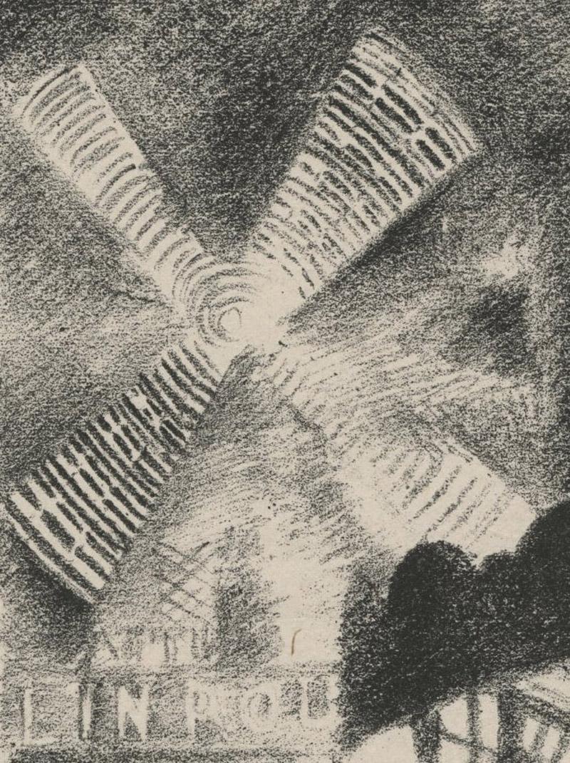 Senza titolo (Moulin Rouge e altri luoghi di Parigi) - Print di Robert Delaunay